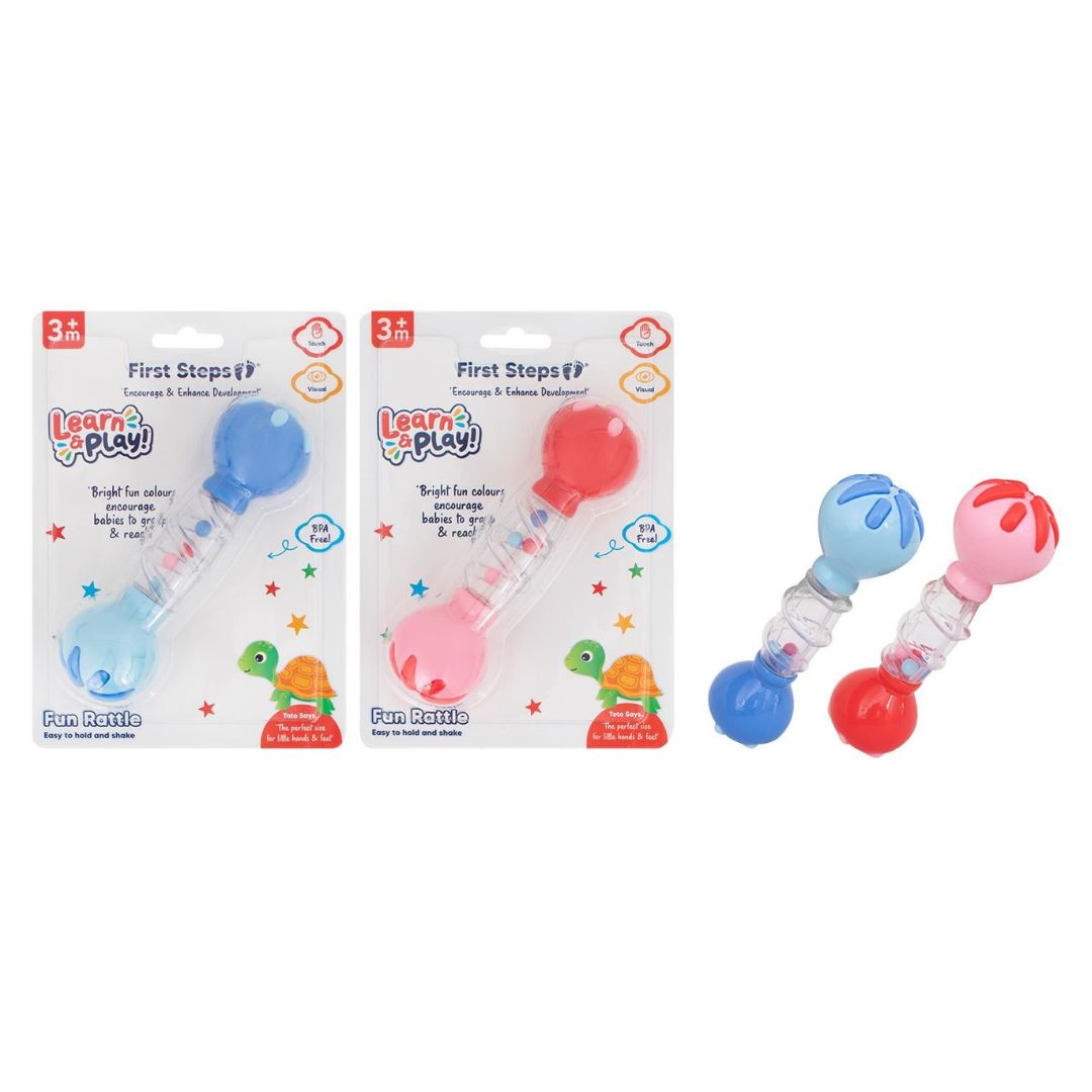 First Steps Learn & Play Fun Rattle - 2 Assorted Colours